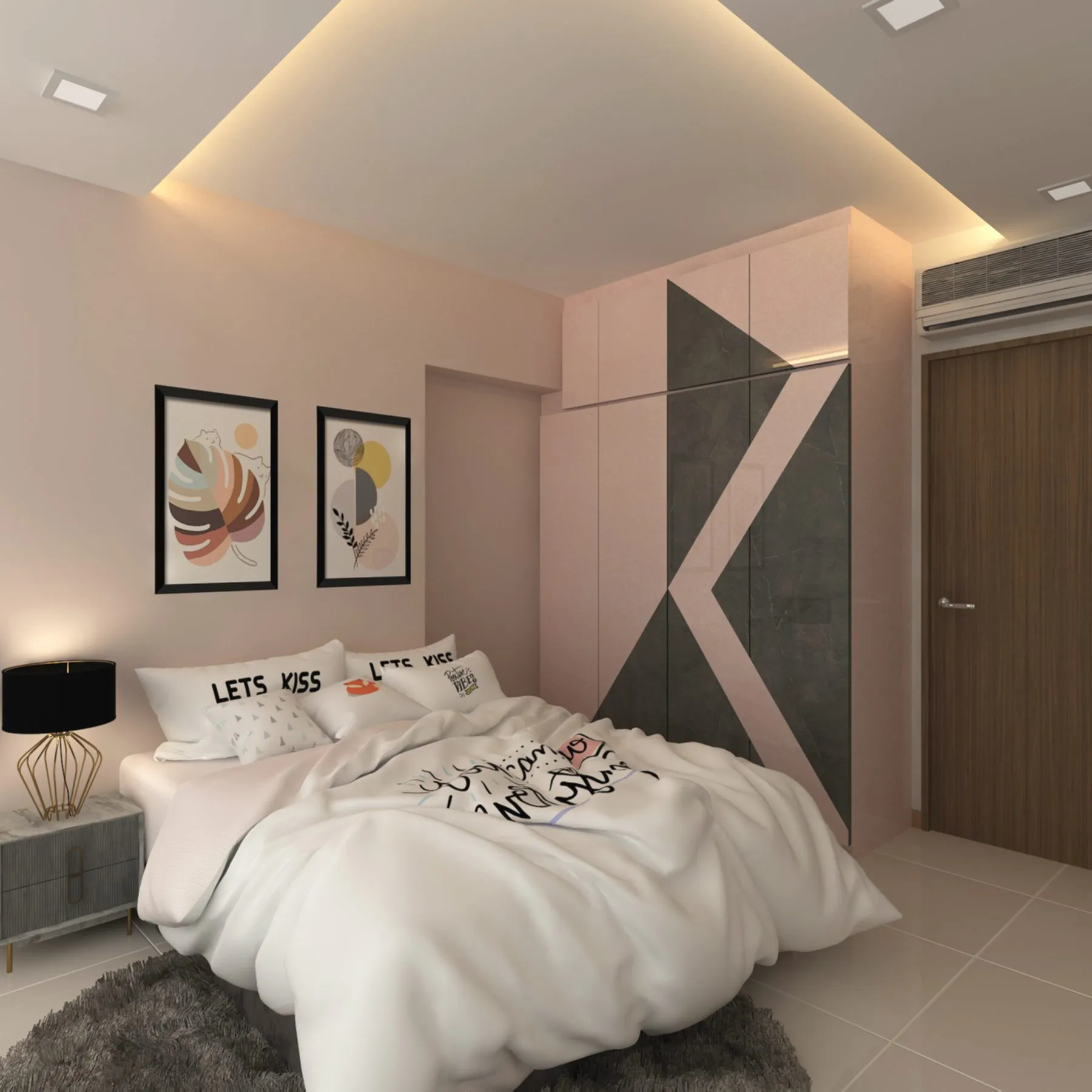 Renovated bedroom in a Home Reno HDB project
